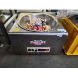 +VAT Party Time candyfloss machine plus bag of sticks, box of sugars and assorted packaging for