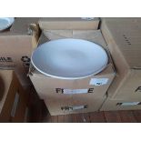 +VAT 2 boxes of 6 stoneware plates with wavy edges (12 in total)