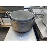 2 large cooking pots with handles, no lids