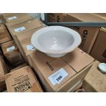 +VAT 2 boxes of 6 stoneware bowls with wavy edges (12 in total)