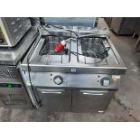 80cm electric Zanussi Z7FREH2FFO 2 well fryer with 2 baskets