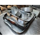 +VAT Stack of heavy duty baking dishes plus oval dishes