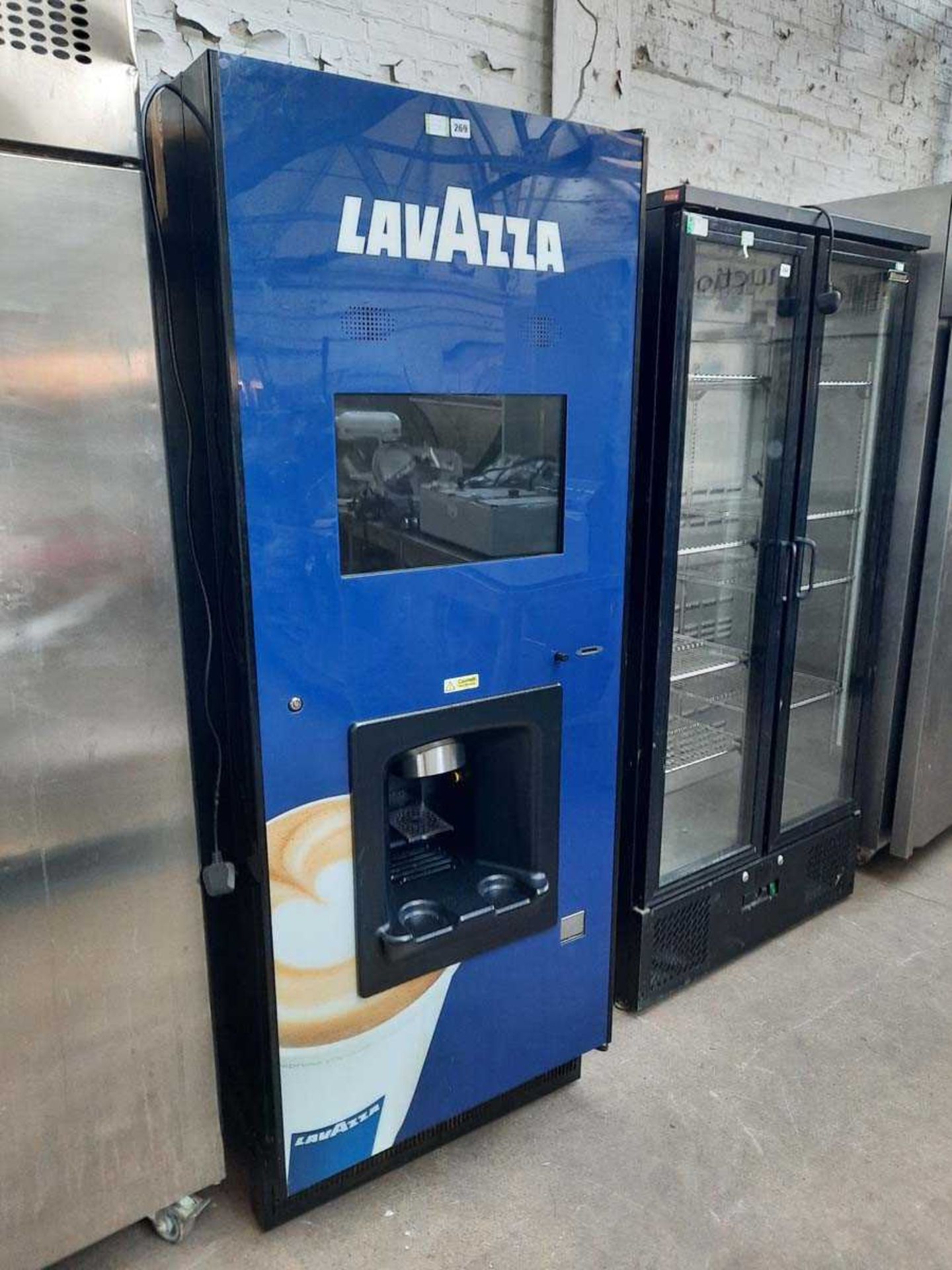 70cm Lavazza branded hot drinks vending machine