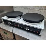 85cm gas Infernus 2 station crepe machine