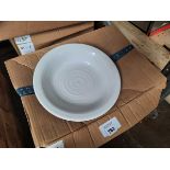 +VAT 6 large white decorative bowls