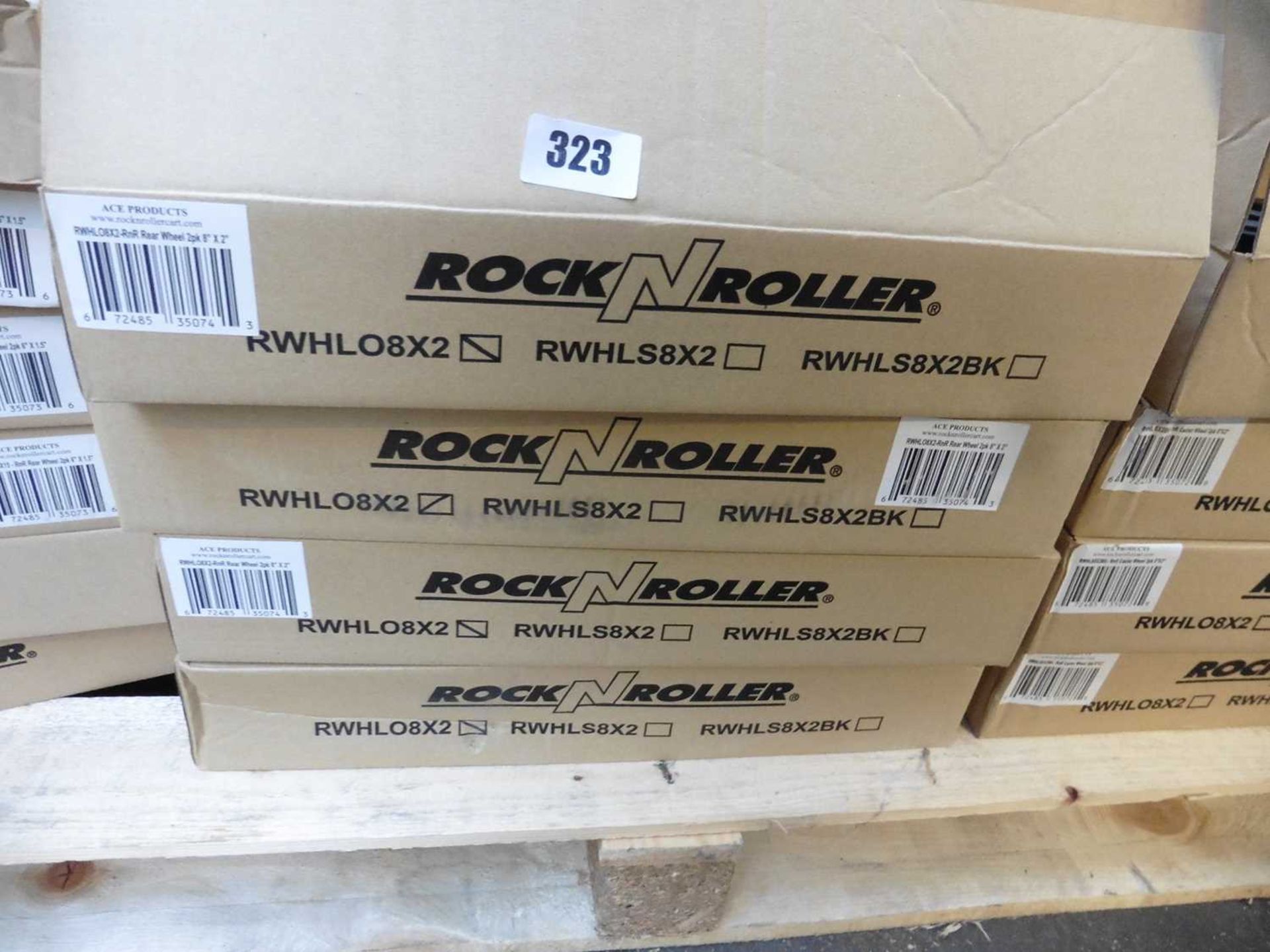 +VAT 4 x boxes of RockNRoller pairs of two caster wheels model RWHL08X2 - Image 2 of 2