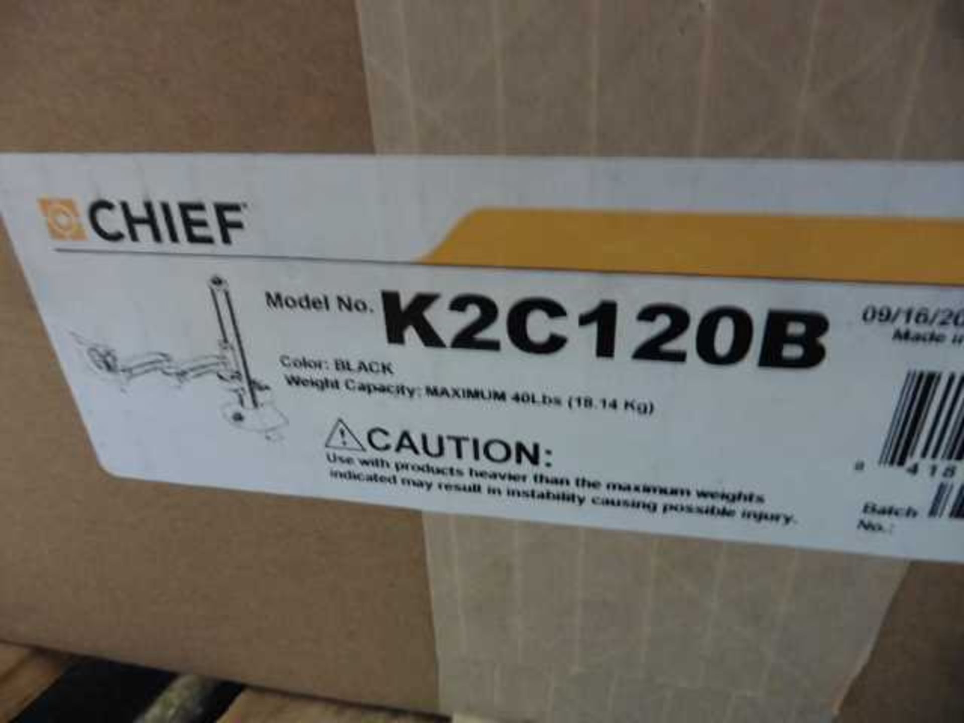 +VAT Chief model K2C120B articulating monitor bracket