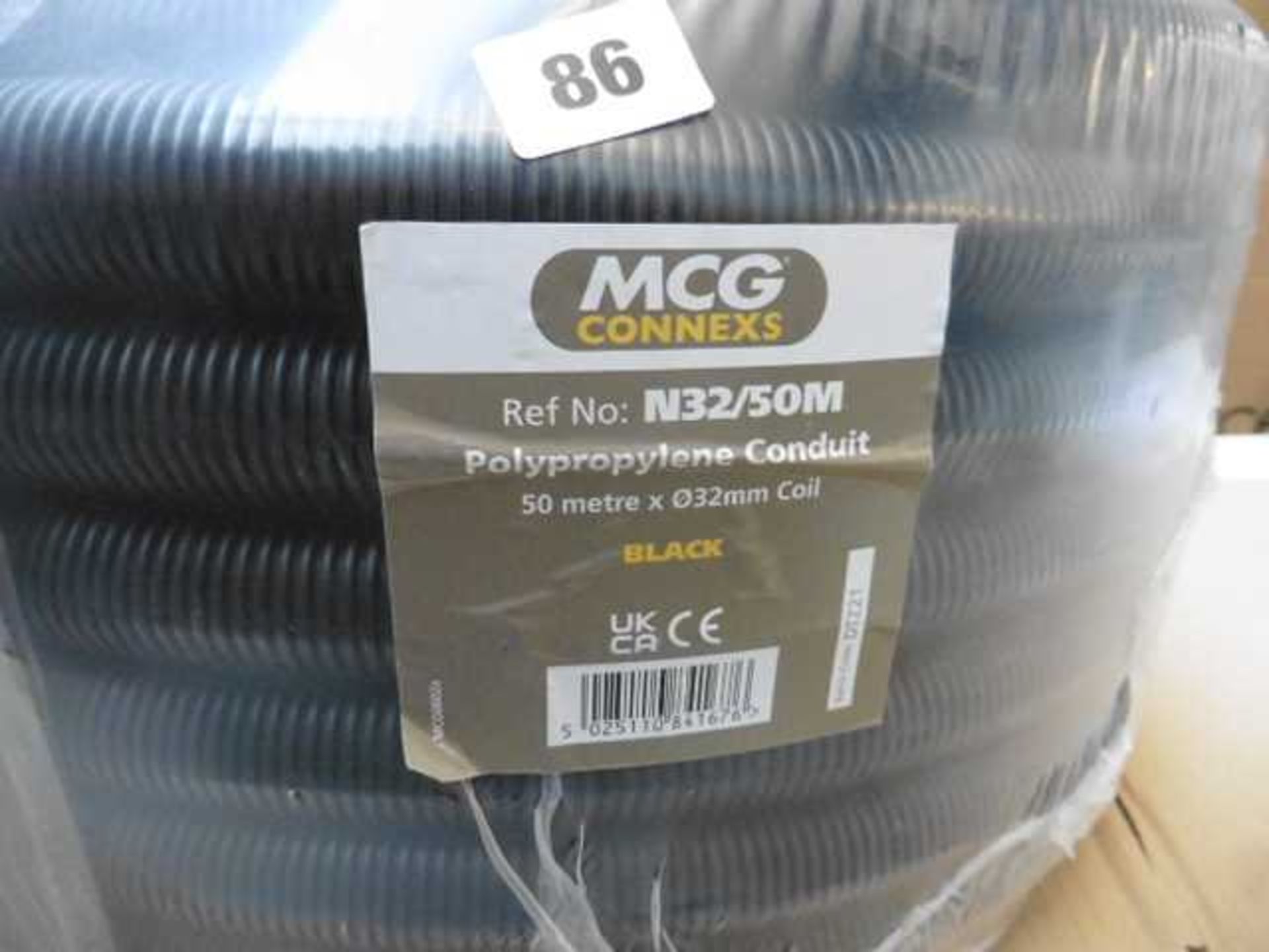 +VAT 2 Quills of MCG Connexs Polypropylene conduit 50m x 32mm in black - Image 2 of 2