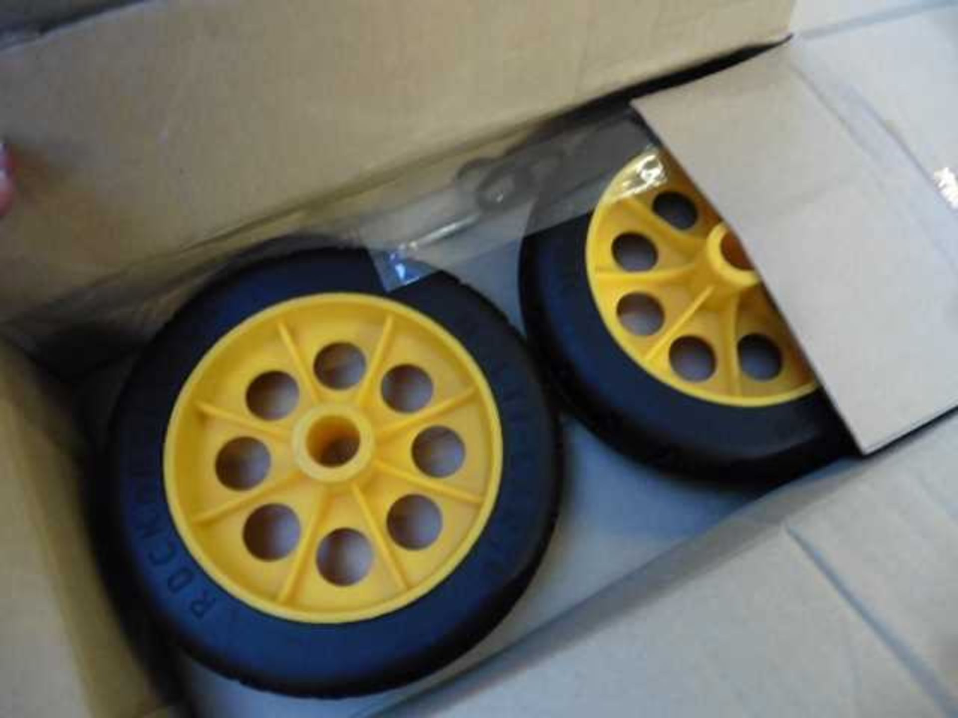 +VAT 6 x boxes of RockNRoller pairs of caster wheels model RWHL06X15
