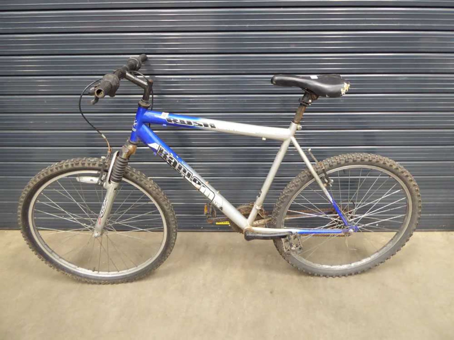 +VAT Silver and blue Rush Harlem USA gents mountain bike