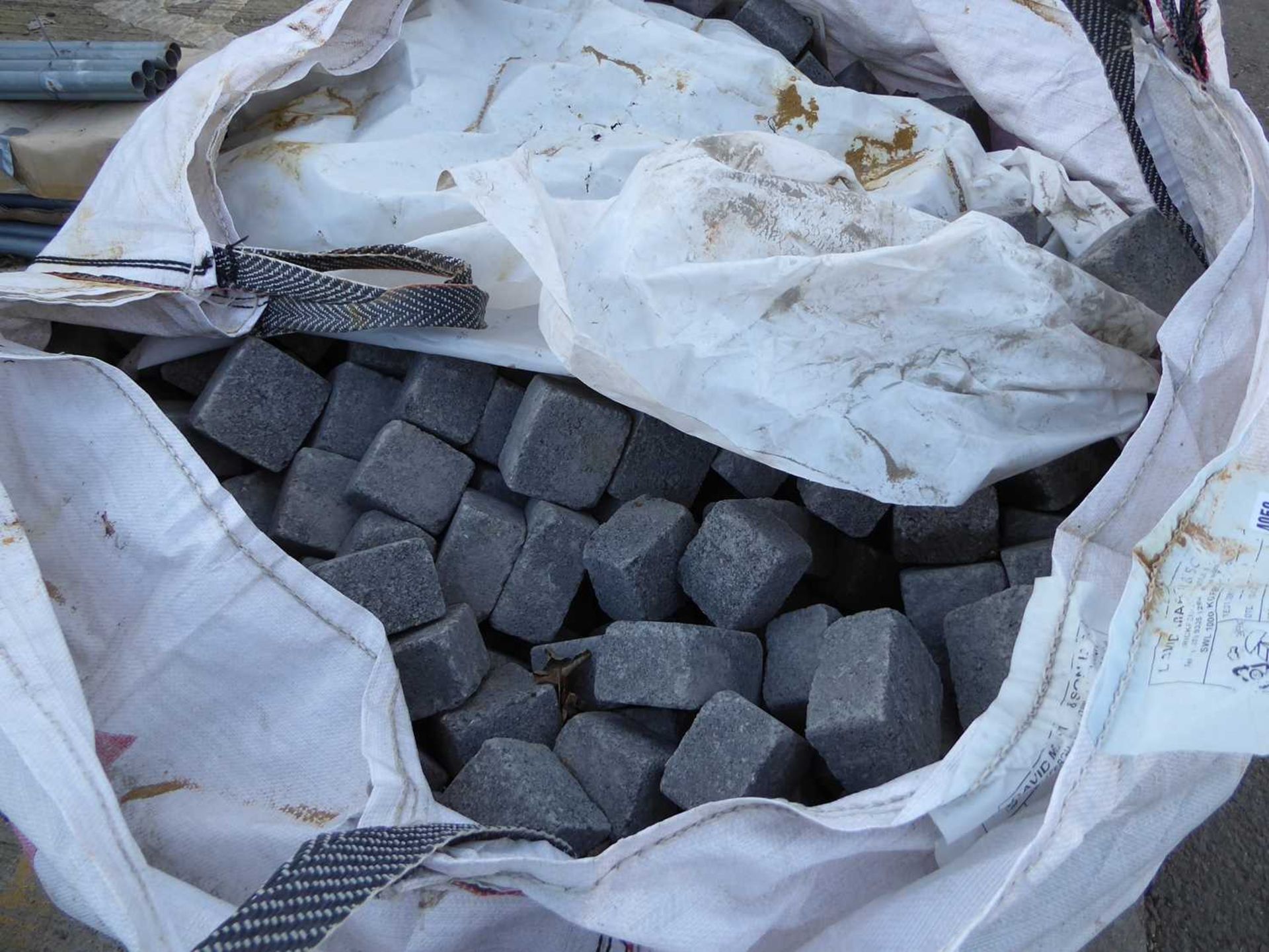 Bag of concrete blocks