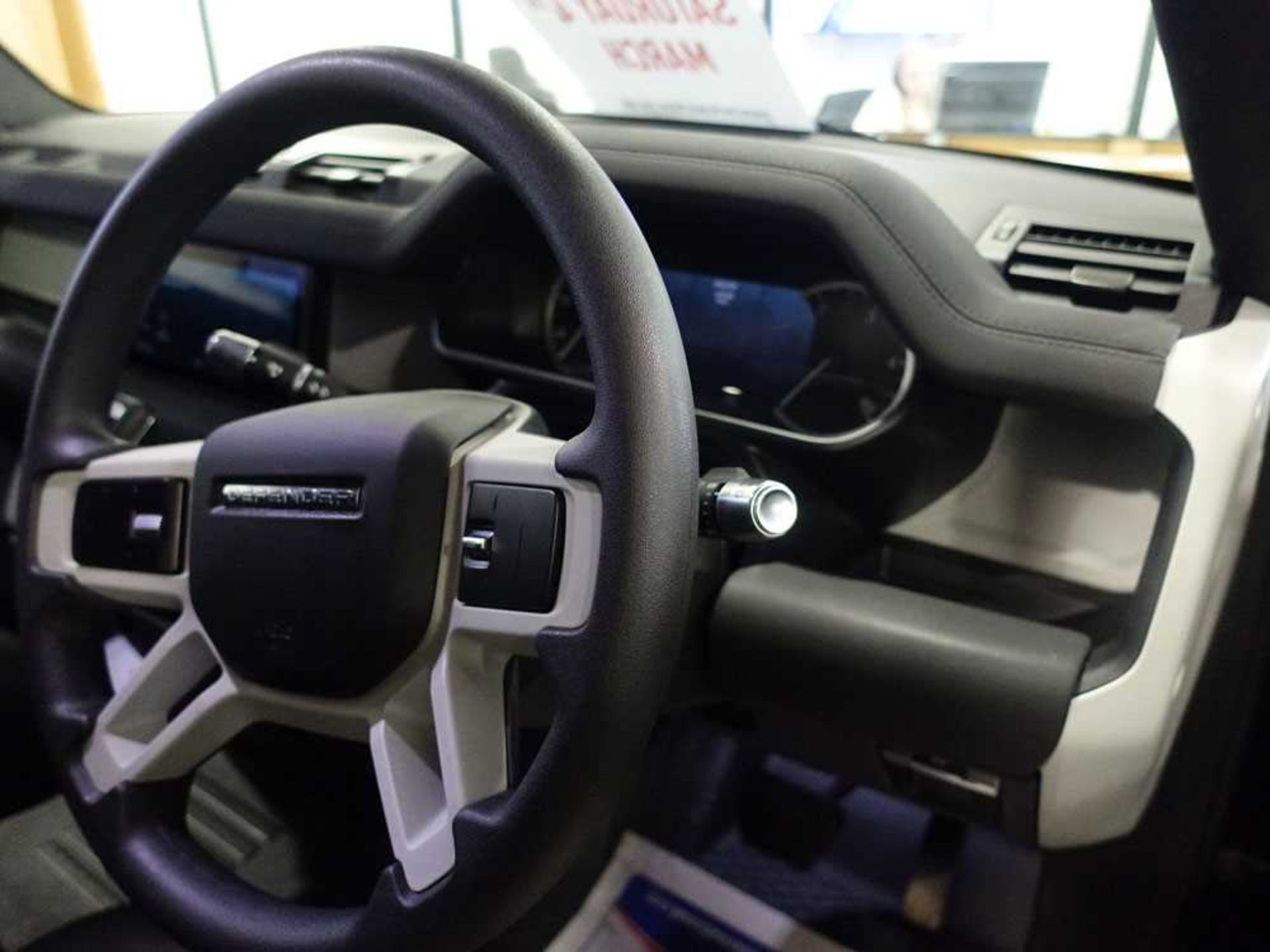 +VAT AX21 00G (2021) Land Rover Defender Hardtop D MHEV, automatic, 2 door panel van LGV in black, - Image 19 of 22
