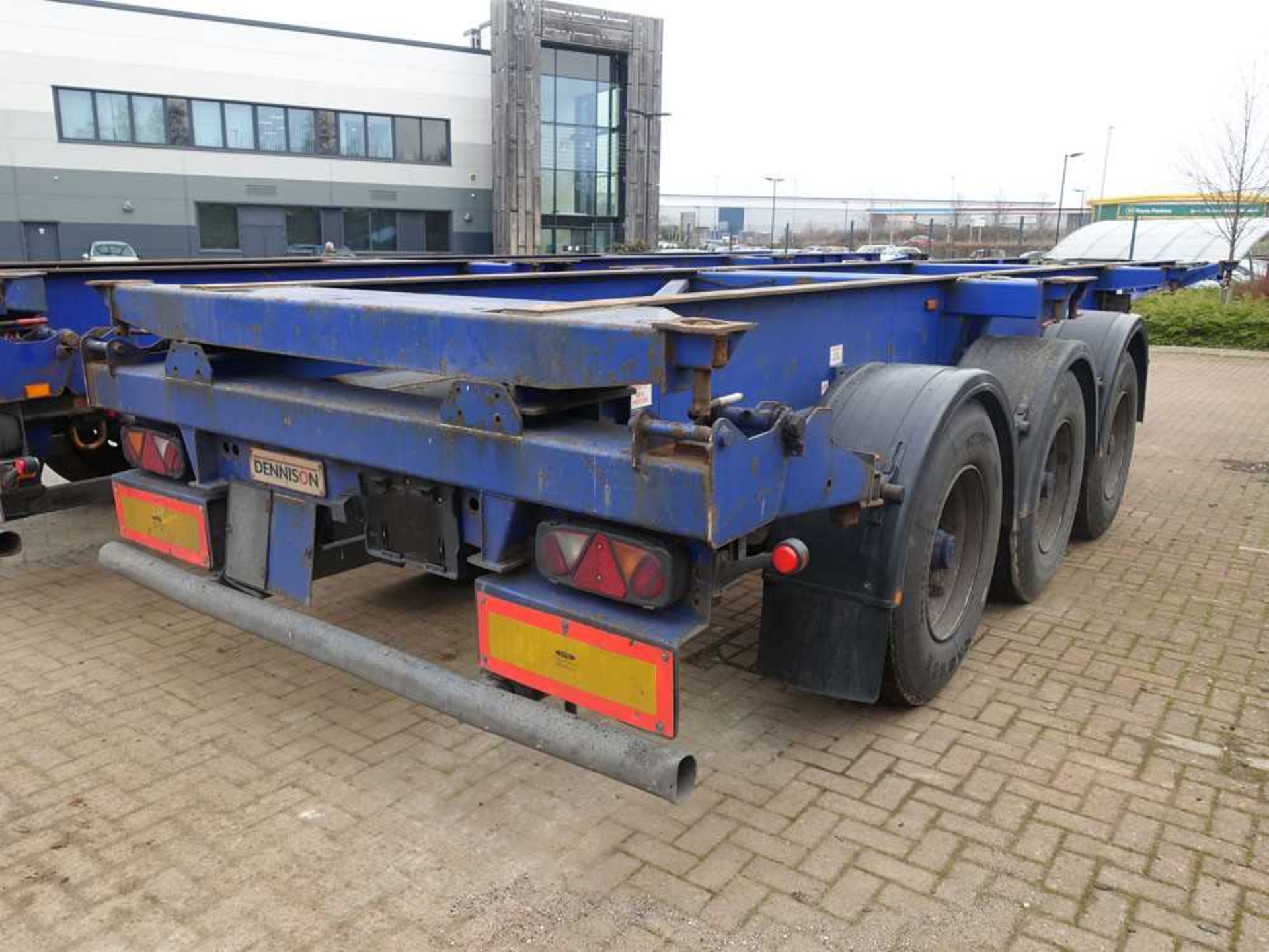 +VAT Dennison skeletal triaxle container trailer - 2007 39 tonne gross weight s/n C248657 - Image 4 of 6