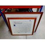 +VAT 2 framed and glazed indentures