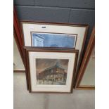 Three limited edition framed and glazed prints: 2 by Tom Brown, 1 by Marc Grimshaw