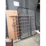 Metal 4ft 6 bedstead (a/f)