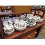 Large quantity of Royal Worcester Evesham patterned crockery