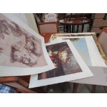 Quantity of loose Michelangelo and other prints