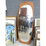 Mirror in teak frame