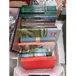 Box containing books on the British countryside to include North Wales, Yorkshire Dales and