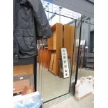 +VAT (2) Large rectangular bevelled mirror