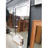 +VAT (3) Large rectangular bevelled mirror