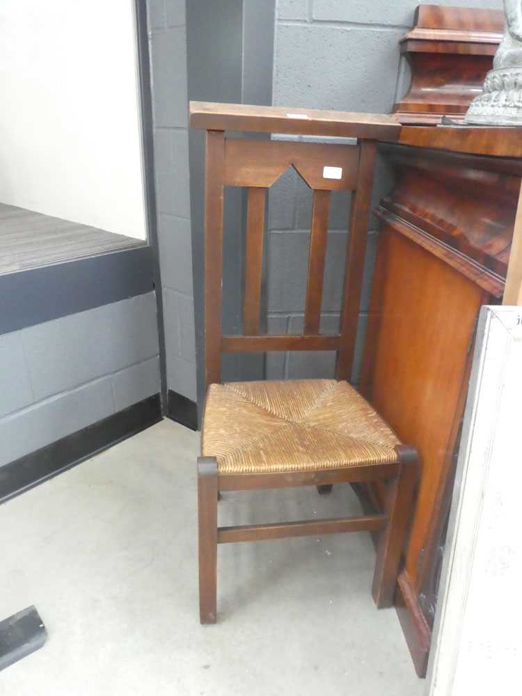 Chapel chair with strung seat