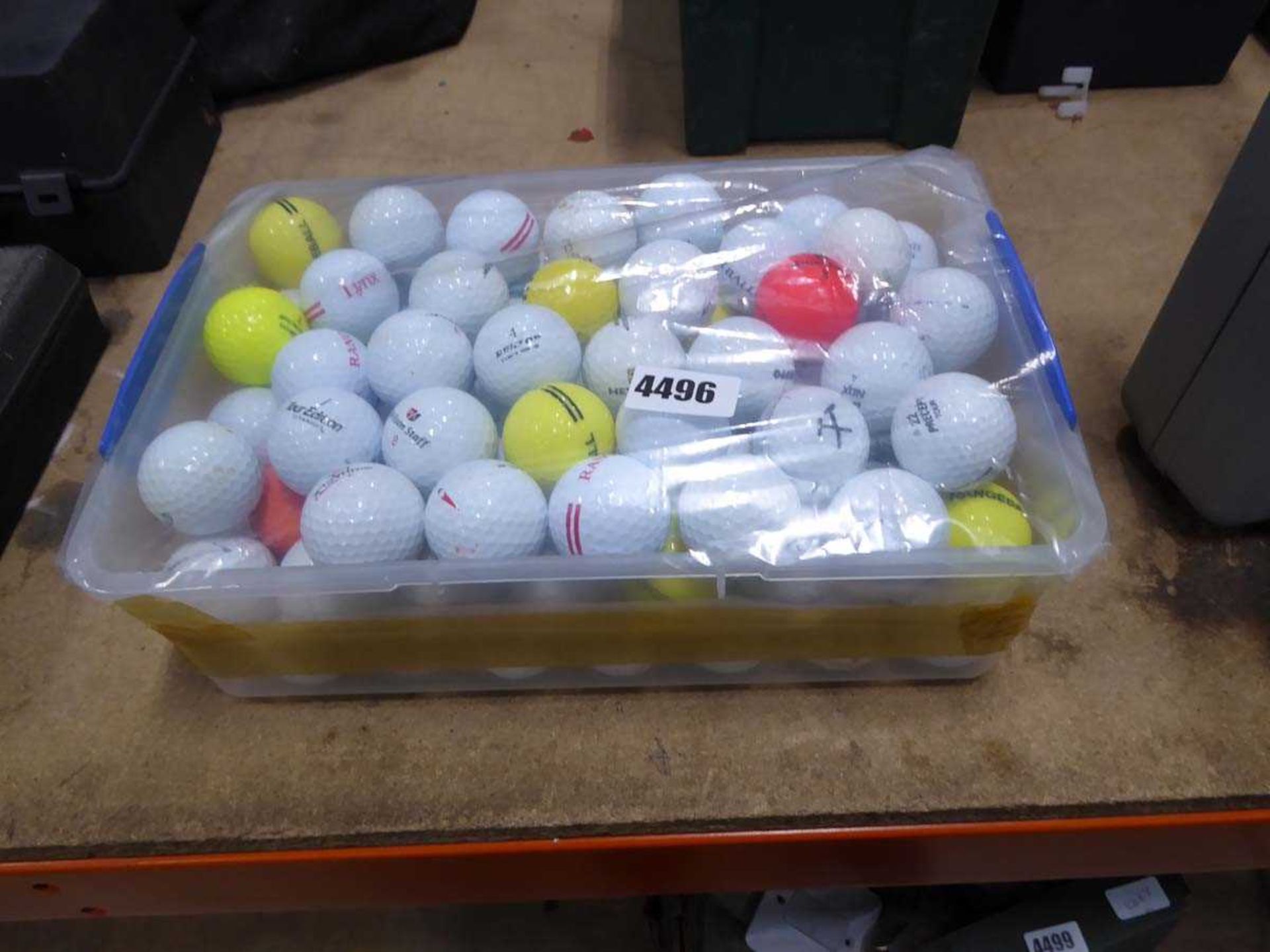 Small box of golf balls