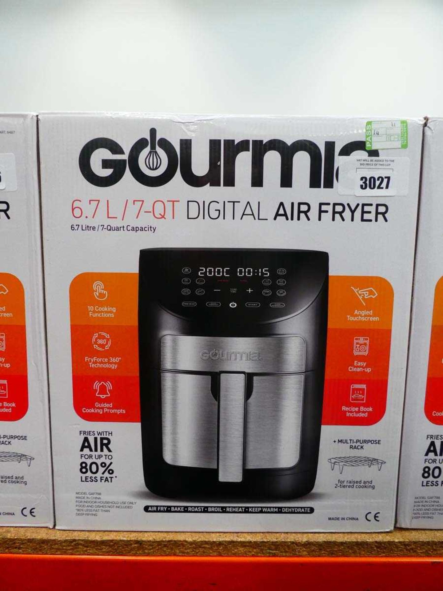 +VAT Gourmia 6.7l digital air fryer