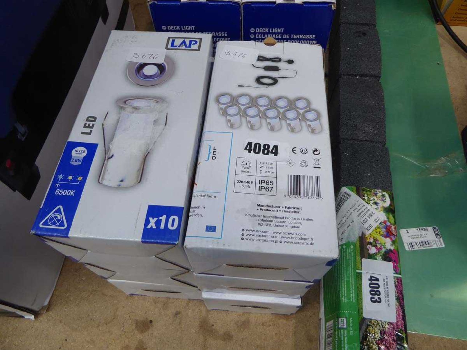 6 boxes of Lap LED deck lights