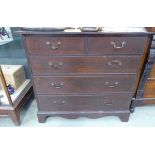 Oak chest of 2 over 3 drawers