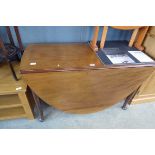 Edwardian mahogany dropside table