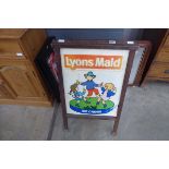 Lyons ice cream sandwich board