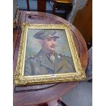 Oil on canvas, study of a royal artillery officer