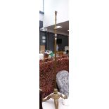 Telescopic brass floor lamp