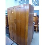 Oak double door wardrobe