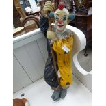 Painted wooded clown