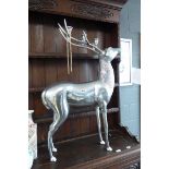 Metal stag shaped candle holder