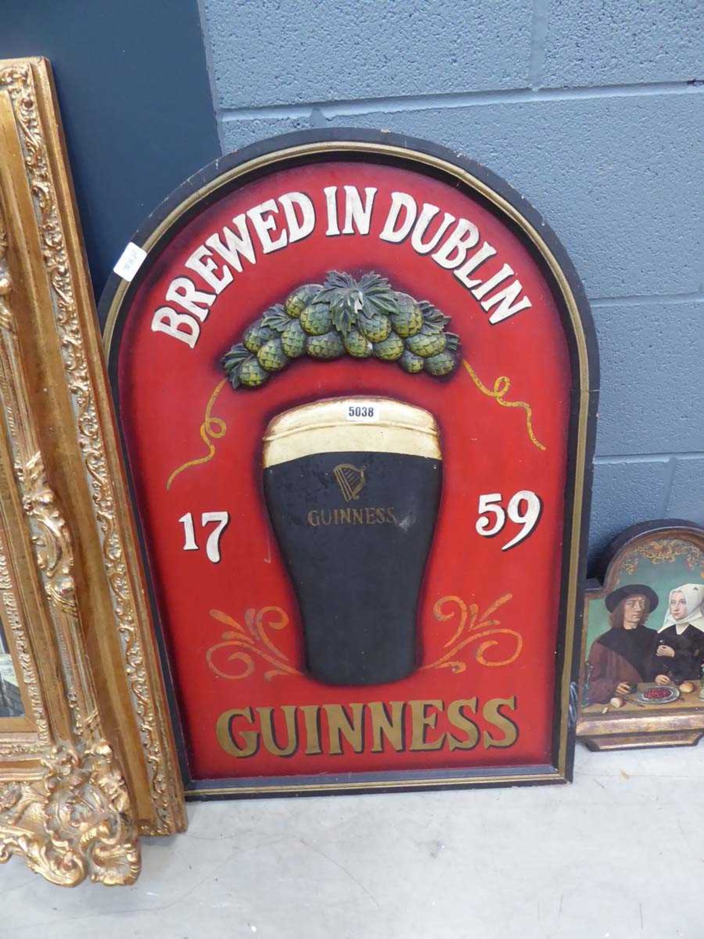 Reproduction Guinness advertisement sign