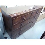 Georgian mahogany chest of two over three drawers