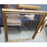 Quantity of rectangular mirrors plus oval mirror in ornate frame