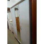 +VAT White painted wardrobe with matching chest of three drawers