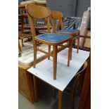 Melamine table plus four chairs