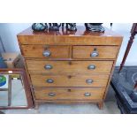 Victorian chest of 2 over 3 drawers