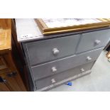 +VAT Painted pine chest of two over two drawers