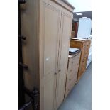 Beech finished double wardrobe plus chest of four drawers