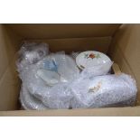 Box containing a quantity of Royal Wooster Evesham patterned crockery