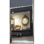 +VAT (10) Large rectangular mirror in gilt metal frame