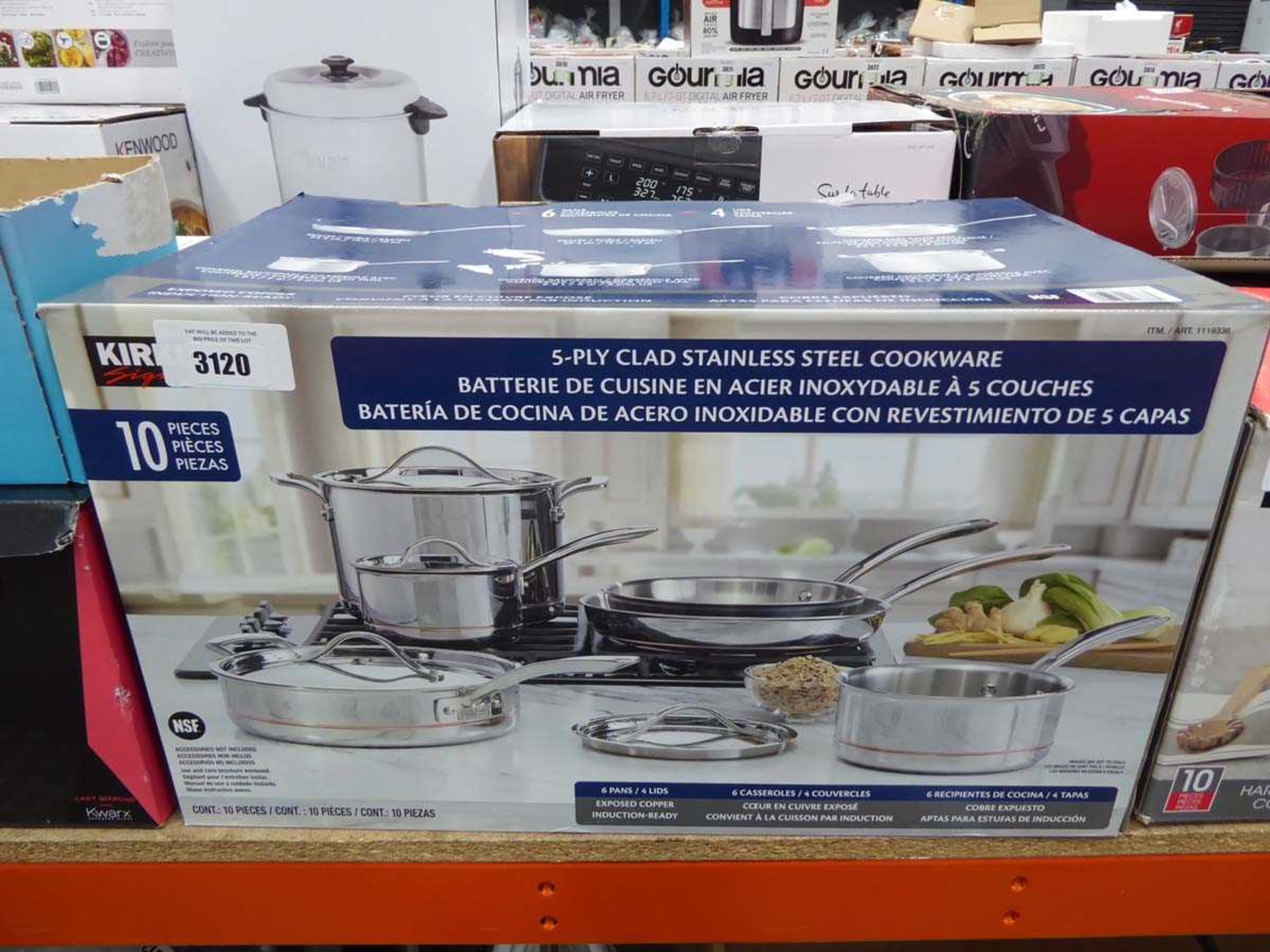 +VAT Kirkland stainless steel cookware set