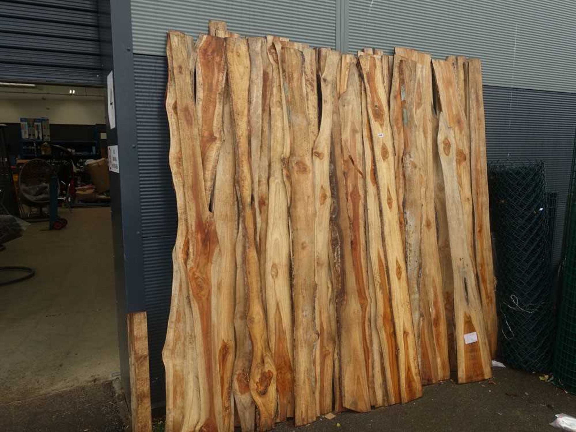 Quantity of waney edge timber